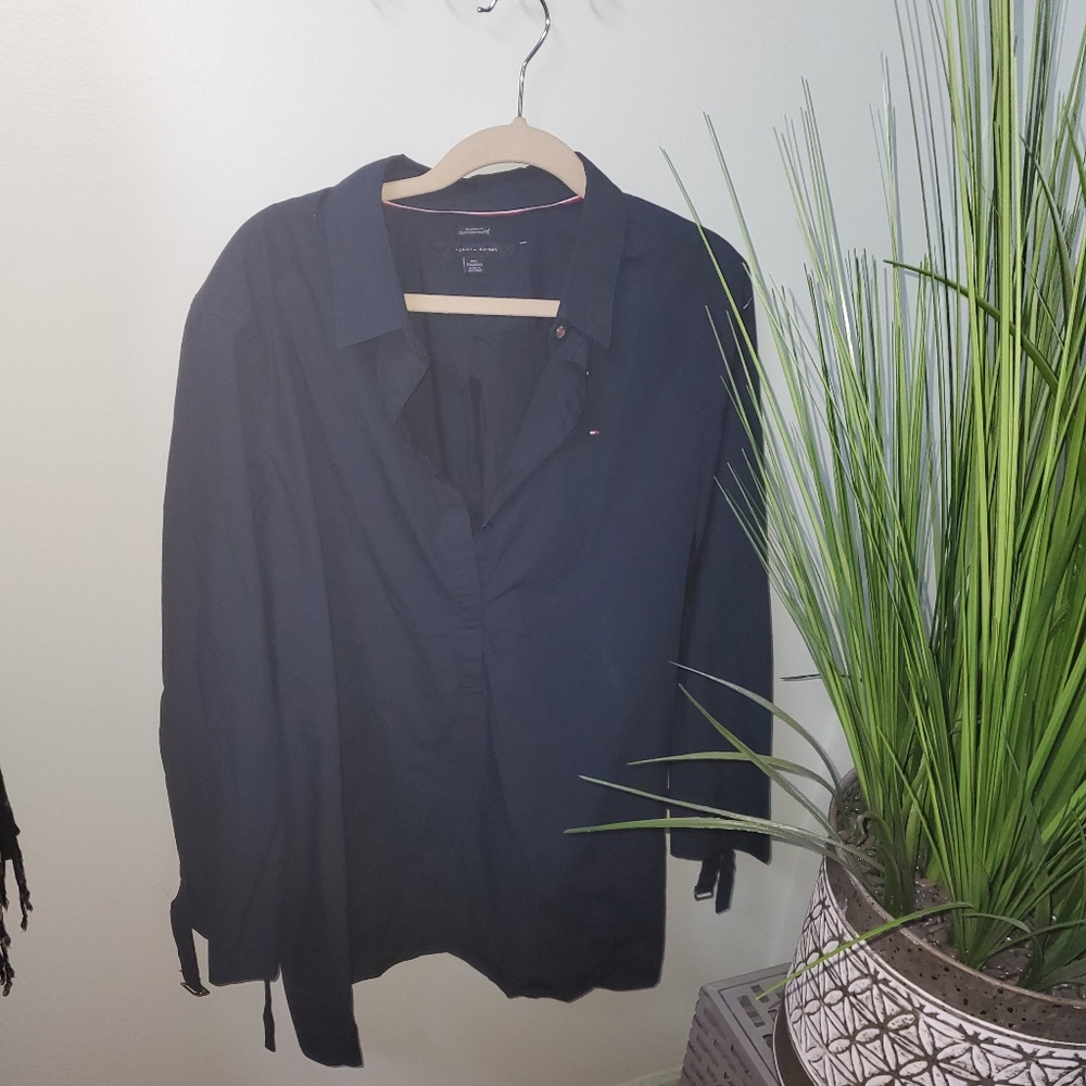 Navy Blue Tommy Hilfiger Tunic Blouse